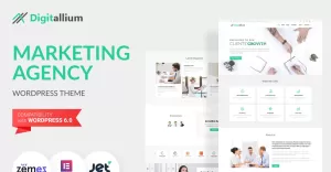 Digitalium - Marketing Agency WordPress Elementor Theme