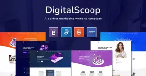 DigitalScoop - Marketing HTML5 Template - TemplateMonster