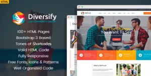 Diversify - LGBT Community HTML Template
