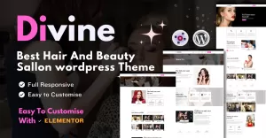 Divine Hair And Beauty Salon- Wordpress Theme