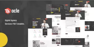 Docle - Digital Agency Services PSD Template