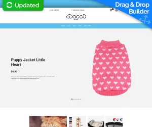 Doggo - Pet Shop MotoCMS Ecommerce Template