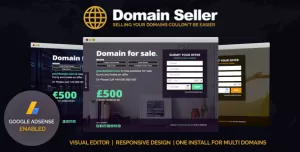Domain Seller - Domain For Sale PHP Landing Page