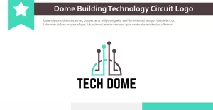 Dome Building Technology Circuit Computer Modern Logo