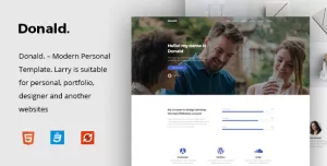 Donald - Personal Onepage HTML Template
