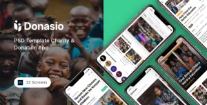 Donasio - PSD Template Charity & Donation App