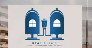 Double Real Estate House Logo Templates - TemplateMonster