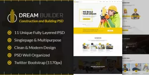 Dream Builder - Construction PSD Template