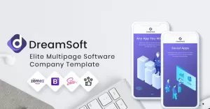 DreamSoft - Software Development Company Multipage Website Template