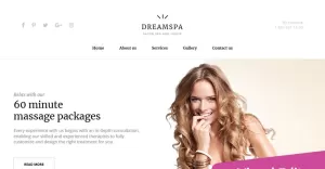 DreamSpa - Spa Health & Skincare Moto CMS 3 Template