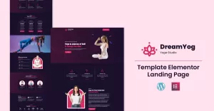 DreamYoga - Health and Fitness Services Elementor Template