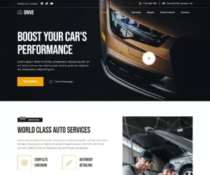 Drive - Car Repair & Auto Service Elementor Template Kit