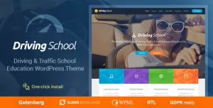 Driving School - Car & Automobile WordPress Theme