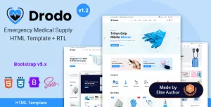 Drodo - eCommerce Medical Goods HTML Template
