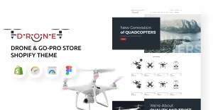 Drone & Go-pro Store Shopify Theme - TemplateMonster