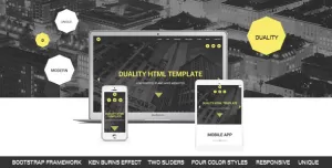Duality - Portfolio and Apps HTML5 Template