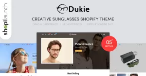 Dukie - Creative Sunglasses Responsive Shopify Theme