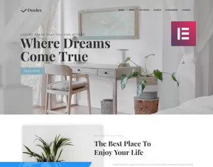 Dwelex - Real Estate One Page Modern WordPress Elementor Theme