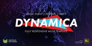 Dynamica - Music Event / Festival / Party Responsive Muse Template