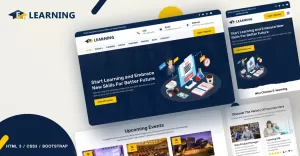 E-learning Online courses Website Template - TemplateMonster