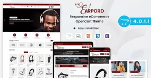 Earpords - Opencart  template to Sell Earphones, Airpods, Headphones, Bluetooth, and Neckbands
