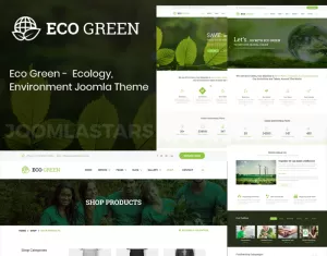 Eco Green - Environment, Ecology and Renewable Energy Joomla 5 Template