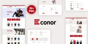 Econor – Ecommerce PSD Template