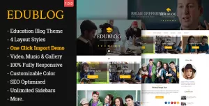 EduBlog– A Education WordPress Blog Theme
