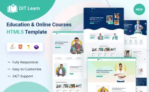 Education Online Course HTML5 Template - TemplateMonster