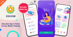 Educom - Education App & Online Courses Mobile Template