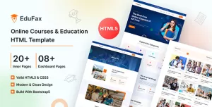 EduFax - Online Courses & Education HTML Template