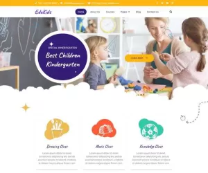EduKids - Children Kindergarten Elementor Template Kit