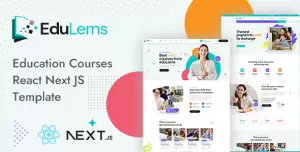 Edulerns  - Education Courses React Next HTML Template