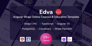 Edva - Angular 16+ Education LMS & Online Learning Courses Theme
