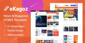 eKagoz - Blog, News & Magazine HTML5 Template