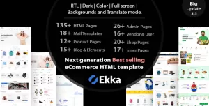 Ekka - Ecommerce HTML Template + Admin Dashboard