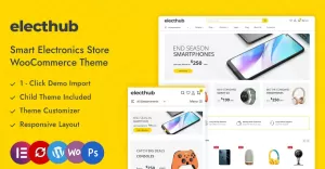 Electhub - Smart Electronic Gadgets Store Elementor WooCommerce Responsive Theme