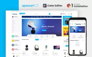 Electra Electronics Store OpenCart Template - TemplateMonster