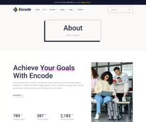 Encode – Online Programming & Computer Science Course Elementor Template Kit