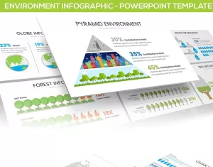 Environment Infographic PowerPoint template - TemplateMonster
