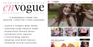EnVogue  Fashion & Lifestyle WordPress Blog Theme