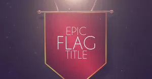 Epic Flag Title and Lower Thirds Motion Graphics Template