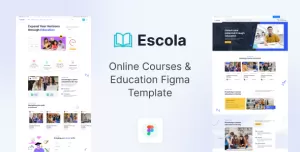 Escola – Online Courses & Education Figma Template