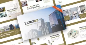 Estatez Real Estate PowerPoint Template - TemplateMonster