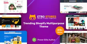 EtroStore - Responsive Multipurpose eCommerce Shopify Theme with 23+ Unique Shop Demos Ready
