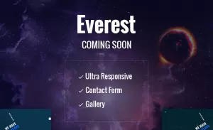 Everest - Coming Soon HTML5 Specialty Page - TemplateMonster