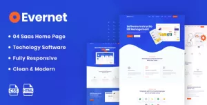 Evernet - HTML5 Template for Software, Startup & Agency