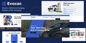 Evocar - Electric Vehicle & Charging Station HTML Template