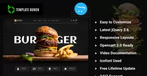 Excellent Burger - Responsive OpenCart Theme for eCommerce