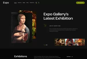 Expo - Modern Art & Photography Gallery WordPress Theme